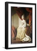 Portrait of Queen Charlotte, Full Length, Seated in Robes of State-Sir Joshua Reynolds-Framed Giclee Print