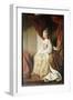 Portrait of Queen Charlotte, Full Length, Seated in Robes of State-Sir Joshua Reynolds-Framed Giclee Print