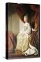 Portrait of Queen Charlotte, Full Length, Seated in Robes of State-Sir Joshua Reynolds-Stretched Canvas