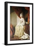 Portrait of Queen Charlotte, Full Length, Seated in Robes of State-Sir Joshua Reynolds-Framed Giclee Print