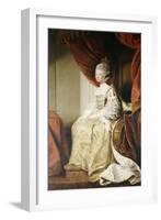 Portrait of Queen Charlotte, Full Length, Seated in Robes of State-Sir Joshua Reynolds-Framed Giclee Print