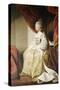 Portrait of Queen Charlotte, Full Length, Seated in Robes of State-Sir Joshua Reynolds-Stretched Canvas