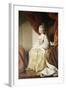 Portrait of Queen Charlotte, Full Length, Seated in Robes of State-Sir Joshua Reynolds-Framed Giclee Print