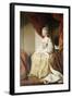 Portrait of Queen Charlotte, Full Length, Seated in Robes of State-Sir Joshua Reynolds-Framed Giclee Print