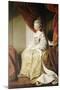 Portrait of Queen Charlotte, Full Length, Seated in Robes of State-Sir Joshua Reynolds-Mounted Giclee Print