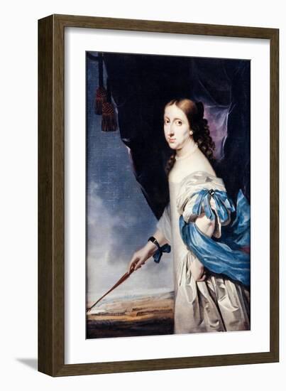 Portrait of Queen Christina of Sweden (1626-168), 1661-Abraham Wuchters-Framed Giclee Print