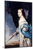 Portrait of Queen Christina of Sweden (1626-168), 1661-Abraham Wuchters-Mounted Giclee Print