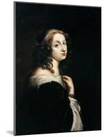 Portrait of Queen Christina of Sweden (1626-168), C. 1650-David Beck-Mounted Giclee Print