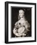 Portrait of Queen Christina of Sweden-null-Framed Premium Giclee Print