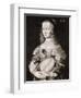 Portrait of Queen Christina of Sweden-null-Framed Premium Giclee Print