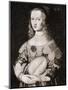 Portrait of Queen Christina of Sweden-null-Mounted Premium Giclee Print