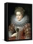 Portrait of Queen Elisabeth of France (1602-164), Queen Consort of Spain-Frans Francken the Younger-Framed Stretched Canvas