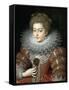 Portrait of Queen Elisabeth of France (1602-164), Queen Consort of Spain-Frans Francken the Younger-Framed Stretched Canvas