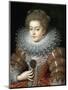 Portrait of Queen Elisabeth of France (1602-164), Queen Consort of Spain-Frans Francken the Younger-Mounted Giclee Print