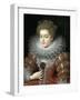 Portrait of Queen Elisabeth of France (1602-164), Queen Consort of Spain-Frans Francken the Younger-Framed Giclee Print