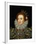 Portrait of Queen Elizabeth I (1533-1603)-Nicholas Hilliard-Framed Giclee Print