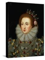 Portrait of Queen Elizabeth I (1533-1603)-Nicholas Hilliard-Stretched Canvas