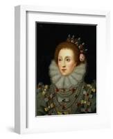 Portrait of Queen Elizabeth I (1533-1603)-Nicholas Hilliard-Framed Giclee Print