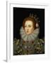 Portrait of Queen Elizabeth I (1533-1603)-Nicholas Hilliard-Framed Giclee Print