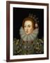 Portrait of Queen Elizabeth I (1533-1603)-Nicholas Hilliard-Framed Giclee Print