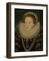 Portrait of Queen Elizabeth I, C.1580 (Oil on Panel)-English School-Framed Giclee Print