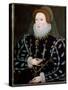 Portrait of Queen Elizabeth I of England, 1575-1580 (Painting)-Nicholas Hilliard-Stretched Canvas