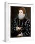 Portrait of Queen Elizabeth I of England, 1575-1580 (Painting)-Nicholas Hilliard-Framed Giclee Print