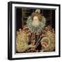 Portrait of Queen Elizabeth I - the Armada Portrait-George Gower-Framed Giclee Print