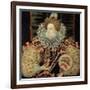 Portrait of Queen Elizabeth I - the Armada Portrait-George Gower-Framed Giclee Print