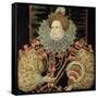 Portrait of Queen Elizabeth I - the Armada Portrait-George Gower-Framed Stretched Canvas