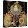 Portrait of Queen Elizabeth I - the Armada Portrait-George Gower-Stretched Canvas