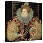 Portrait of Queen Elizabeth I - the Armada Portrait-George Gower-Stretched Canvas
