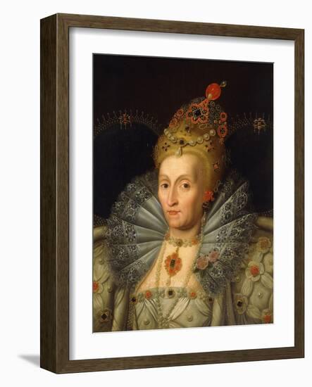 Portrait of Queen Elizabeth I-Marcus Gheeraerts-Framed Giclee Print