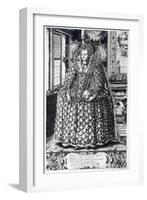 Portrait of Queen Elizabeth I-William Rogers-Framed Giclee Print