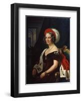 Portrait of Queen Frederica of Hanover, (1778-184), 19th Century-Franz Kruger-Framed Giclee Print