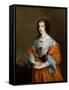 Portrait of Queen Henrietta Maria (1609-69)-Sir Anthony Van Dyck-Framed Stretched Canvas