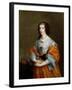 Portrait of Queen Henrietta Maria (1609-69)-Sir Anthony Van Dyck-Framed Giclee Print