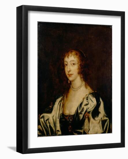 Portrait of Queen Henrietta Maria of France (1609-166), 1666-Sir Anthony Van Dyck-Framed Giclee Print