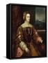 Portrait of Queen Isabel of Portugal-Titian (Tiziano Vecelli)-Framed Stretched Canvas