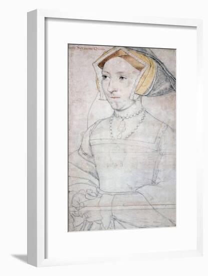 Portrait of Queen Jane Seymour-Hans Holbein the Younger-Framed Giclee Print