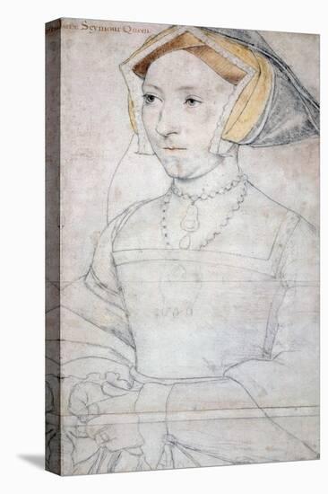 Portrait of Queen Jane Seymour-Hans Holbein the Younger-Stretched Canvas