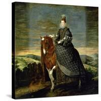 Portrait of Queen Margaret of Austria-Diego Velazquez-Stretched Canvas