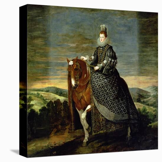 Portrait of Queen Margaret of Austria-Diego Velazquez-Stretched Canvas