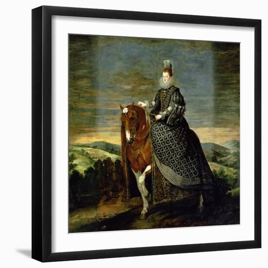 Portrait of Queen Margaret of Austria-Diego Velazquez-Framed Giclee Print