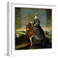 Portrait of Queen Margaret of Austria-Diego Velazquez-Framed Giclee Print