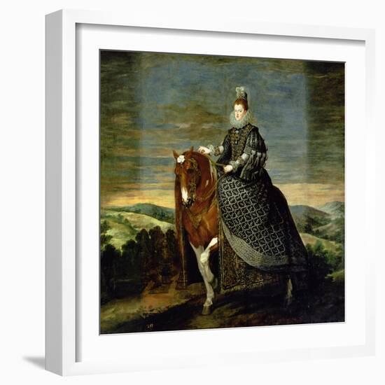 Portrait of Queen Margaret of Austria-Diego Velazquez-Framed Giclee Print