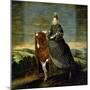 Portrait of Queen Margaret of Austria-Diego Velazquez-Mounted Giclee Print
