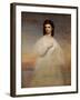 Portrait of Queen Maria Sophia of Naples, C.1860-Franz Xaver Winterhalter-Framed Giclee Print