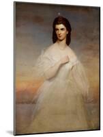 Portrait of Queen Maria Sophia of Naples, C.1860-Franz Xaver Winterhalter-Mounted Giclee Print