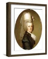 Portrait of Queen Marie Antoinette, 1793-Adolf Ulrich Wertmuller-Framed Giclee Print